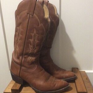Tony Lama Brown Leather Cowboy boots - Mens Size 9 EE